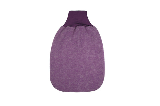 Cosilana Baby-Strampelsack 48937 l ca. 62 cm l Wollfleece Baumwolle I 113 Pflaume- Melange