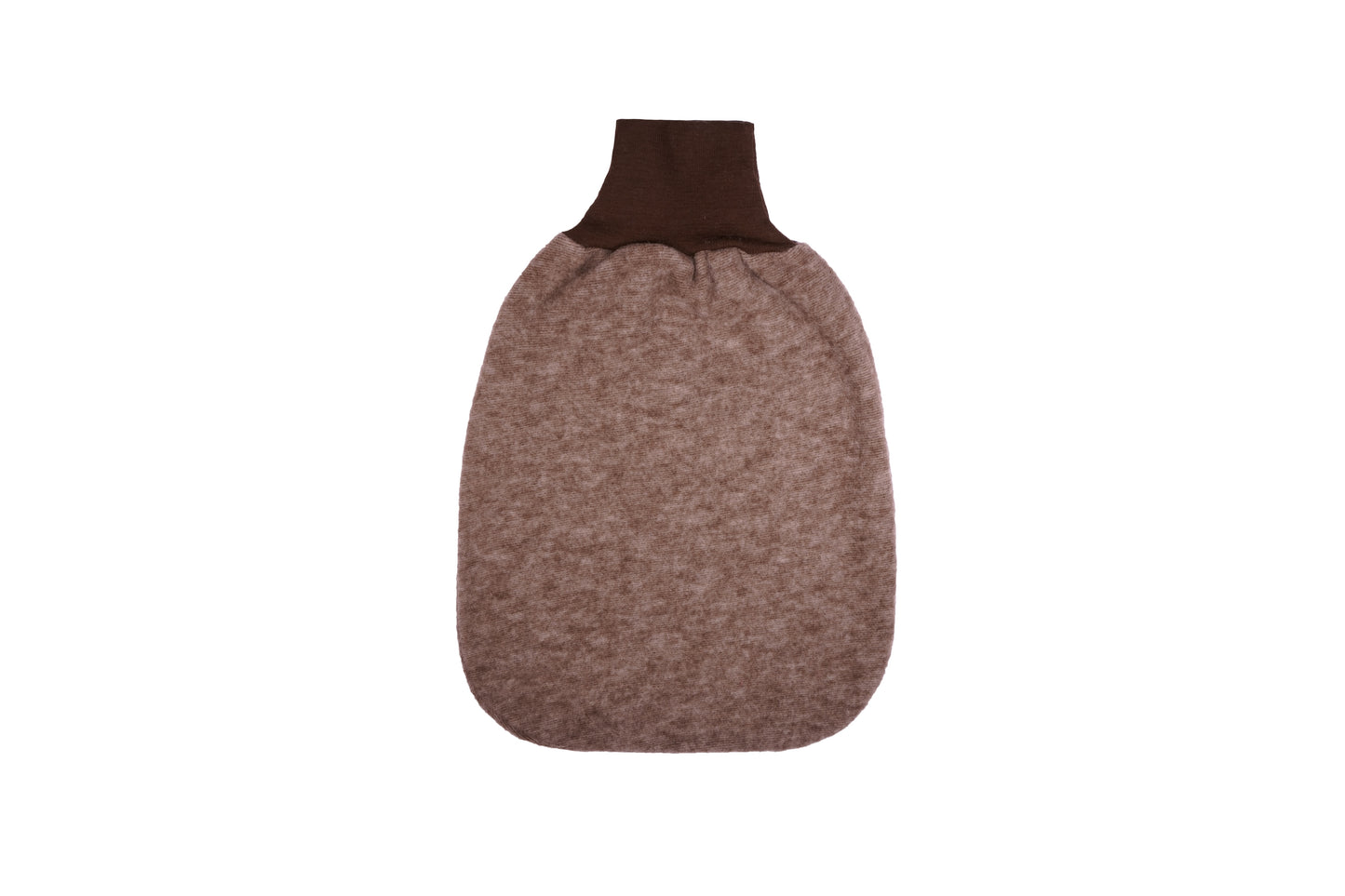 Cosilana Baby-Strampelsack 48937  l ca. 62 cm l Wollfleece Baumwolle I 115 Braun- Melange