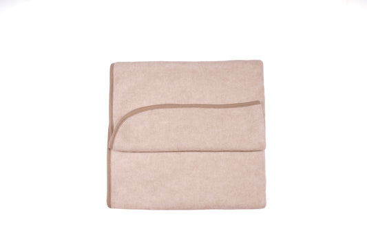 Cosilana Baby-Decke 48933 l ca. 75x100 cm l Wollfleece Baumwolle I 100 Lattemacciato- Melange
