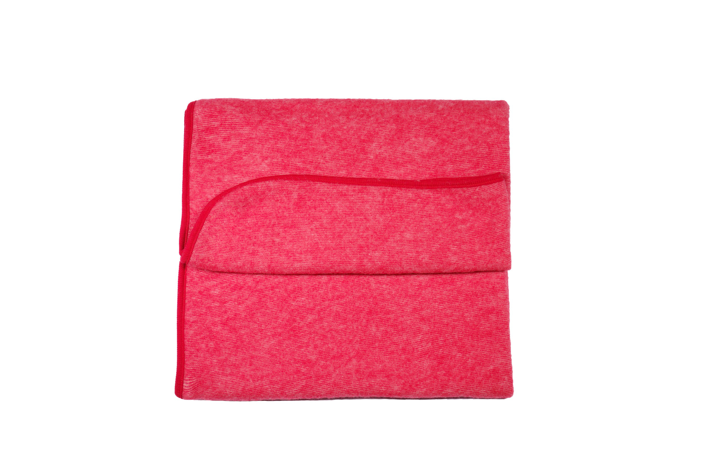 Cosilana Baby-Decke 48933 l  ca. 75x100 cm l Wollfleece Baumwolle I 104 Rot- Melange