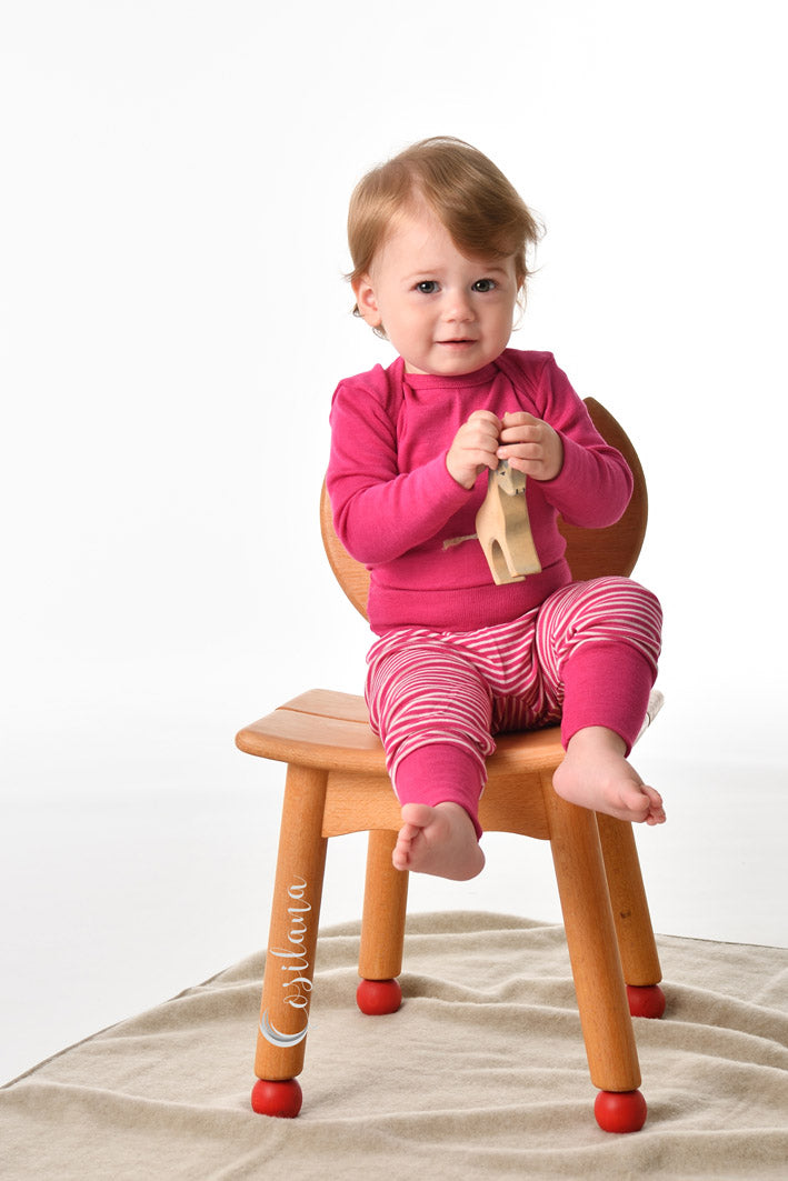 Cosilana Baby Schlupfhemd 71033 l Wolle Seide l 23 Pflaume
