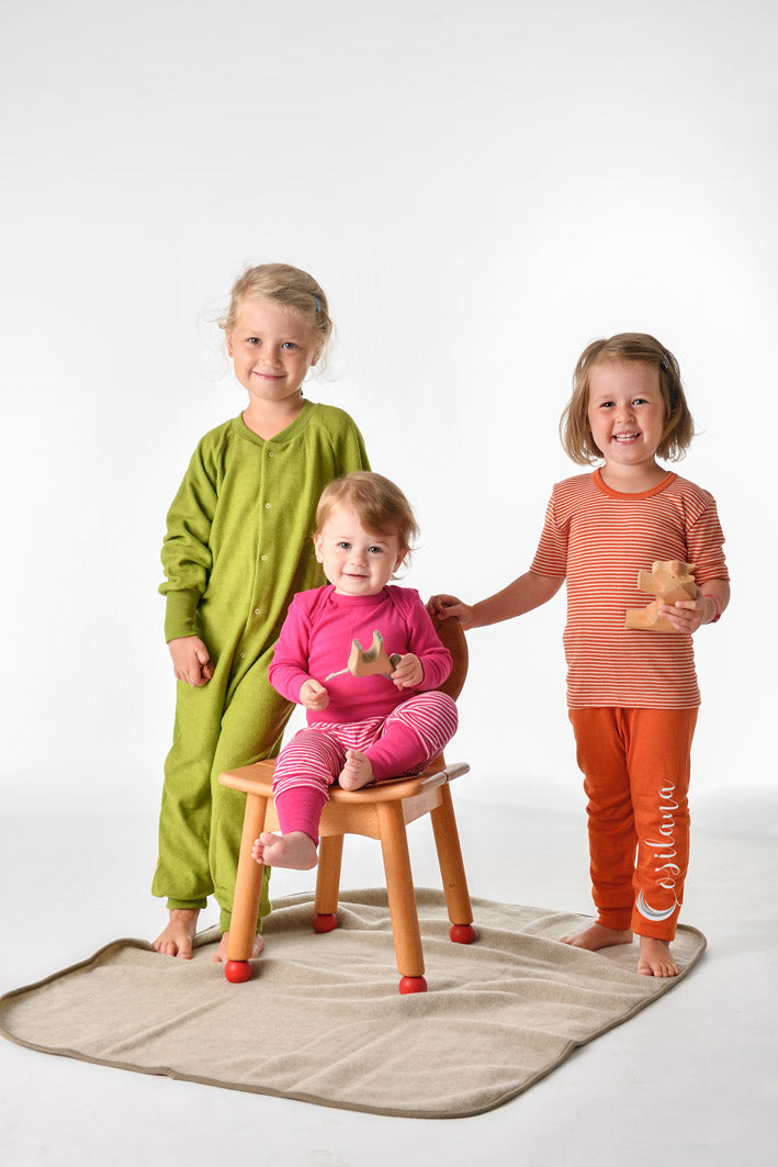 Cosilana Baby Schlupfhemd 71033 l Wolle Seide l 23 Pflaume