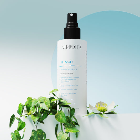 Aurodhea BUZZOFF – Pflanzlicher Insektenschutz für empfindliche Haut (150 ml)