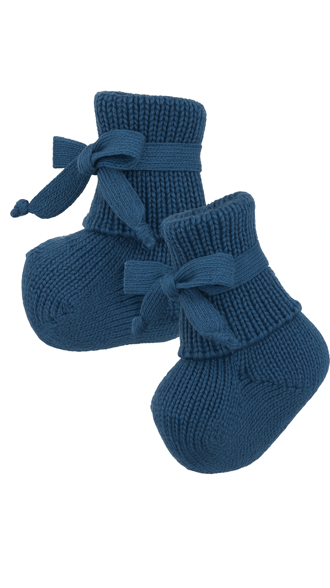 Bio Babysocken Schurwolle – Hirsch Natur | Für Frühchen & Neugeborene, ohne Schadstoffe l Marine
